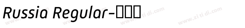 Russia Regular字体转换